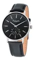 Eichmüller Herrenuhr 3038-01 Slim-Gehäuse schwarz Lederband 41 mm