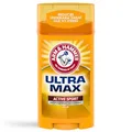 Arm & Hammer Ultramax Active Sport Anti-Transpirant Deostick, breit, 24 Stunden sauber, 79 g, 6 Stück