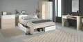 Schlafzimmer komplett Set Bett 140 cm Kleiderschrank Kommode Schreibtisch Most