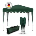 Kronenburg Faltpavillon 3x3 m wasserdicht - Gartenpavillon, Partyzelt stabil, UV-Schutz 50+, mit 0 Seitenteilen, Wetterfester Schutz, Leichter Aufbau, Inklusive Tragetasche & Zubehör, 0 Seitenteile - Grün