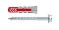 4048962239904 KOŁEK DUOPOWER 10*50 S Z WKRĘTEM ŁEB 6-KĄT UNIWERSALNE FISCHER