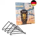 Schallplatten Wandhalterung | 4 Stück | Vinyl Aufbewahrung | Farbe Matt Schwarz