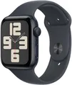 Apple Watch SE 44mm Aluminium Mitternacht mit Sport Loop Tinte - M/L