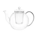 Leonardo ARMONIA Borosilikat Glas Tee Kanne mit Sieb handgefertigt 1200 ml