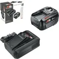 Akku-Starter Set 18V 1x 4,0Ah + Schnellladegerät AL 18V-44 schwarz, Li-Ionen Akku 4,0Ah, POWER FOR ALL ALLIANCE