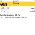 100er PACK(Stk) BUFAB 004032700009040000 Sechskantmutter ISO 4032 M 4 Messing