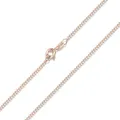 MATERIA Damen Kette 925 Silber rosevergoldet - Panzerkette Sterlingsilber roségold 1,7mm K13-60cm