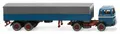 Wiking 051405 Spur H0 1/87 Pritschensattelzug (MB) - azurblau