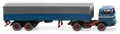 Wiking 051405 H0 Pritschensattelzug (MB) - azurblau