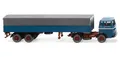 Wiking 051405 - 1/87 Pritschensattelzug (MB) - azurblau - Neu