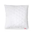 Medicate Mikrofaser Allergiker Kopfkissen 80x80 cm - Allergiker Kissen mit Kugel-Hohlfasern Kissenfüllung - Kissen 80x80 - Waschbar bis 95 Grad Made in Germany