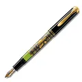 Pelikan Füllhalter Toledo 700, Schwarz, Feder F (fein), hochwertiger Kolbenfüller im Geschenk-Etui, 927814