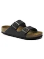 Birkenstock Leder-Pantoletten "Arizona" in Schwarz - Weite N, Größe 41, Herren