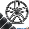 4x Alu Ganzjahresreifen Kompletträder für VW Golf 5 V Reifen 225/45R17 Michelin