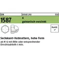 Reyher Sechskant-hutmuttern Din 1587 6 M 16 Galv. Verzinkt (25)