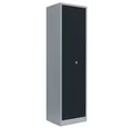 Steelboxx Mehrzweckschrank Spind Kleider Wäsche Putzspind Mehrzweckspind 2 Abteile 180x50x50cm (1-St) Komplett verschweißt und montiert - keine Montage erforderlich