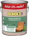 Bondex Douglasien Öl 3 L für 66 m² | Extrem wasserabweisend | Schützt vor Rissbildung und Austrocknung | Atmungsaktiv | matt | Holzöl | Holzschutz