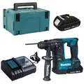 Makita Akku-Bohrhammer 18V DHR171RAJ SDS+ mit 2x 2,0 Ah Akku + Lader im MAKPAC 3