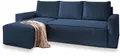 Masseno Ecksofa POTARO mit Schlaffunktion L-Form, Sofa mit Bettkasten, Wohnzimmersofa, Couch, Soffa, Bettsofa, Couchgarnitur- Blau, POSO 05
