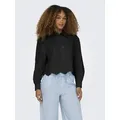 ONLY Langarmbluse ONLVALAIS L/S SHIRT WVN NOOS schwarz M (38)