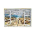 Garden Pleasure Wandbild 3D Meerblick, Metall