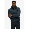 Superdry Steppjacke FUJI PRINT PADDED JACKET blau M (48)