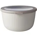 Mepal Frischhaltedose Cirqula rund, aus Kunststoff, 2 Liter, Multischüssel, Nordic white, luftdicht