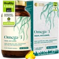 NATURE BASICS® - Omega 3 Vegan aus Algenöl im Braunglas Pflanzlich Hochwertig