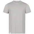 Alpenwert® Merino Shirt Herren [Made IN Portugal] perfektes Wandershirt Wander Tshirt aus Merinowolle Tshirt für Sport, Outdoor, Funktionsshirt (DE/NL/SE/PL, S, Regular, Regular, Grau)