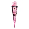 Roth Schultüte Barbie, 85cm, eckig, mit Rot(h)-Spitze und rosa Tüllverschluss