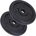 ScSPORTS® Hantelscheiben Set Ø 30mm Gusseisen Gewichtsscheiben Gewichte