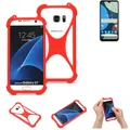 Bumper für Fairphone 4 Silikon Hülle Softcase Schutz Hülle Schutzring rot