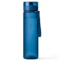 VINSUN Trinkflasche 1L dunkel blau - auslaufsicher, Kohlensäure geeignet, BPA frei, Tritan, Einhandbedienung - Leichte Wasser Flasche für Sport, Schule, Uni, Fahrrad