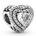 Funkelndes erhabenes Herz PANDORA Charm 799218C01