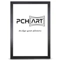 PCH[art] Bilderrahmen New Alaya | Farbe: Schwarz | Größe: 75x100 cm | zeitloser und schlichter Rahmen für Poster, Fotos und Portraits