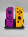 Nintendo Switch Joy Con Controller Neon Lila Orange *Blitzversand* Gut