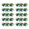 VEVOR Kunstblumen, 10 Stück, 500x220x120 mm, Blumenkugeln, Tischdekoration für Hochzeiten, Kunstrosen-Arrangements für Hochzeitsmittelstücke, Heim