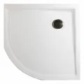 Schulte Mineralguss-Rundduschwanne extra-flach 900 x 900 mm inkl. Ablauf ...