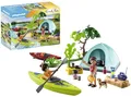 PLAYMOBIL Family Fun 71425 Zelten, Camping, aufregendes Naturabenteuer am Zeltpl