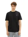 TOM TAILOR Denim T-Shirt Crewneck mit kleinem Logo-Print