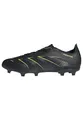 adidas Unisex Predator League Firm Ground/Multi Ground Football Boots, Core Black/Carbon/Lucid Lemon, 37 1/3 EU