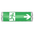 HOFTRONIC - Salus Notbeleuchtung LED mit Akku - Wand-/Deckenmontage - 3 Watt - IP65 Wasserdicht - Fluchtwegbeleuchtung - Inkl. Symbol mit Fluchtweganzeige - Notausgangsbeleuchtung