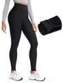 Damen Sport Thermo Leggings Winter Warme Sports Yoga Leggins High Waist Fleec...