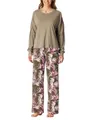 Schiesser Damen Schlafanzug lang Interlock - Modern Nightwear