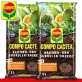 COMPO CACTEA® 2 x 5l Kakteen- und Sukkulentenerde Fettpflanzen Aloe Vera
