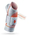 SPORLASTIC – MANUDYN SUPREME Handgelenkbandage links 3D-Gestrick– Orthopädische Handgelenkstütze mit anatomischer AIR-MATRIX Silikonpelotte zur Unterstützung des Ulnarköpfchens – Platinum Größe S