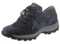 Schnürschuh WALDLÄUFER "HOLLY", Damen, Gr. 9 (43), blau (nachtblau), Nubukleder, Textil, Schuhe Schnürschuh, Bequemschuh, Halbschuh, Outdoorschuh in Trekking-Optik, H-Weite