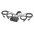 StarTech USB-C KVM Switch, 2 Port, 4K 60Hz DisplayPort, USB Powered