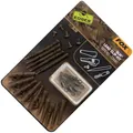 Fox Edges Camo Slik Lead Clip kit Gr. 10-5 Leadclips für Karpfenbleie, Safety Clips für Karpfenmontagen, Einhänger für Karpfenbleie