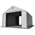 Lagerhalle Lagerzelt 6 X 12 M / Seitenhöhe 3m In Grau Industriezelt Mit Feuersicherer Primetex Pvc Plane 2300 N